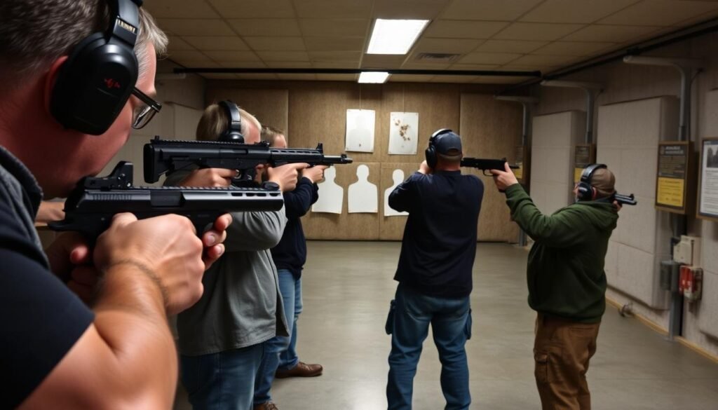 felons at shooting range